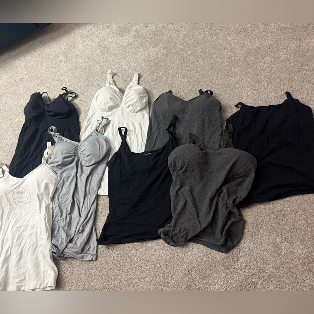 Women's Camisole Set - Black, White, Gray